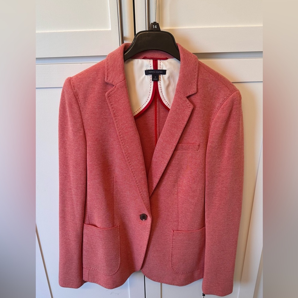 NWT- Tommy Hilfiger Red Blazer Jacket
